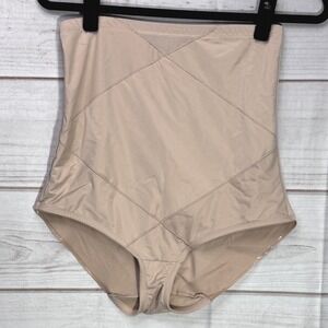 Cupid Womens High Waist Shapewear Brief Beige Firm Control Shaper 5785 Size 3XL